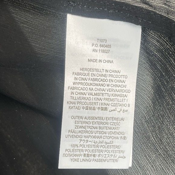 Boden | Gold Metallic Ruffle Collared Blouse Lightweight Top Party Event - Picture 5 of 8